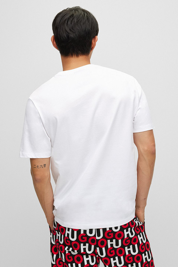 T-SHIRT HUGO - 100 WHITE